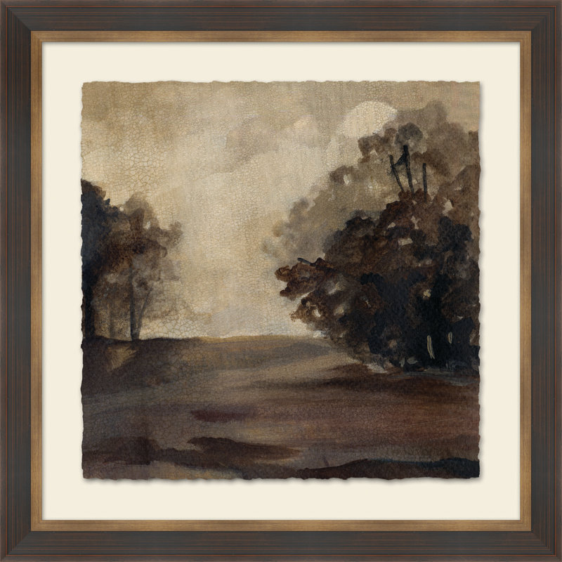 Crackled Reminiscent Countryside IV Painting
