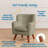 ECR4Kids Mila Sherpa Toddler Arm Chair with Removable Wooden Legs, Kids Furniture-93757374