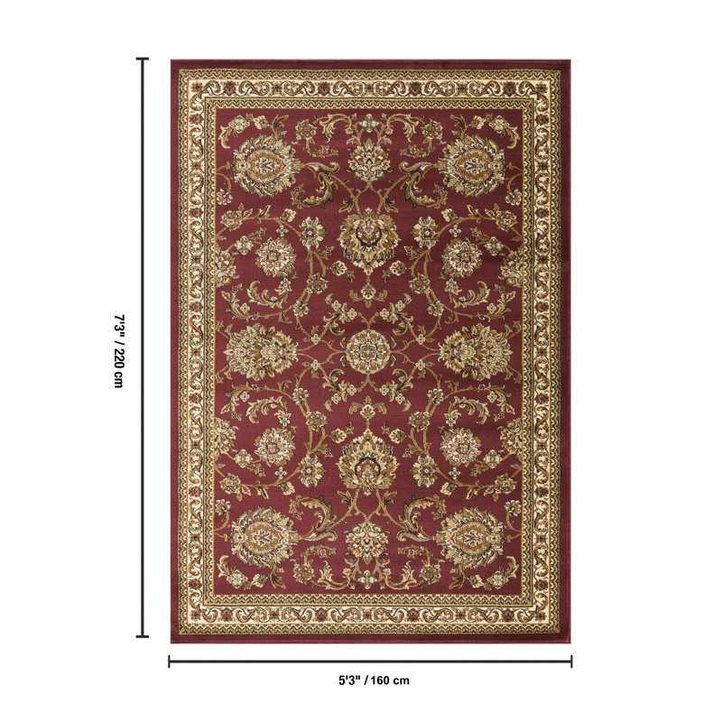 Elio WF_VIN5012 Red 5'3" x 7'3", 5'3"x7'3"