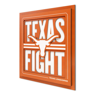«Texas Longhorns Slogan Series», art mural 3D