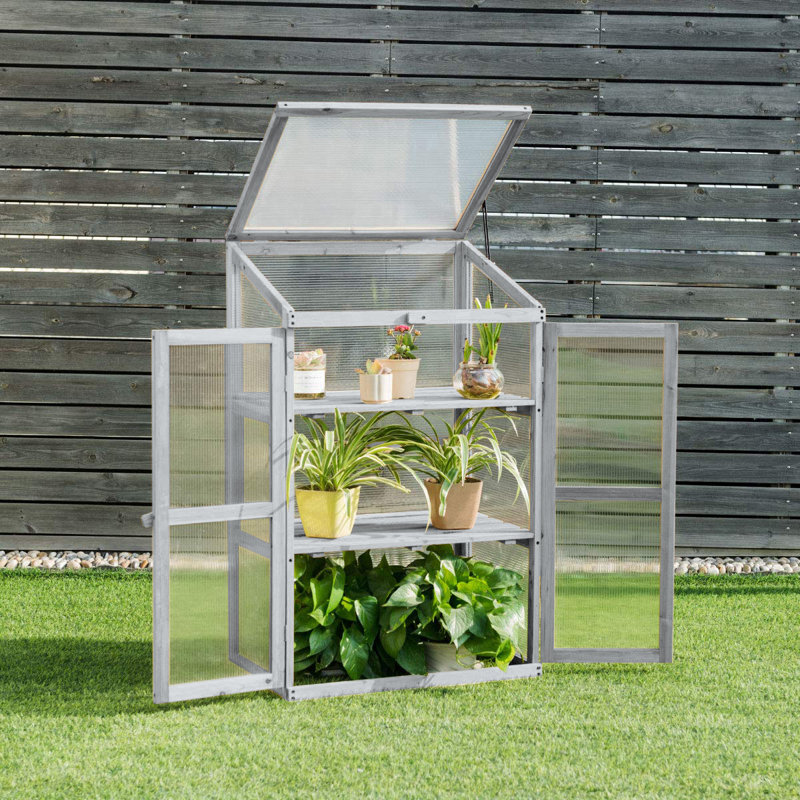 Akwasi 2 Ft W x 1.5 Ft D Growing Rack, Grey
