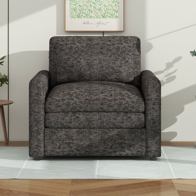 Fauteuil rembourré Cozy, Gris