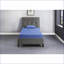 Matelas pour lit simple avec coussin, mousse viscoélastique imprégnée de gel, tissu respirant | Bleu | Mousse-1572820327