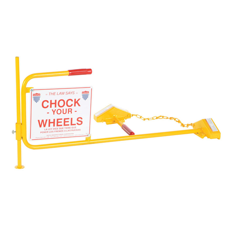 STEEL RAIL CHOCK W/ FLAG RAIL CHOCK