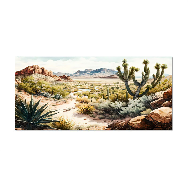 Arizona désert II - impressions sur toile de l'Ouest, Toile tendue, H 28 po x l 60 po x P 1,5 po