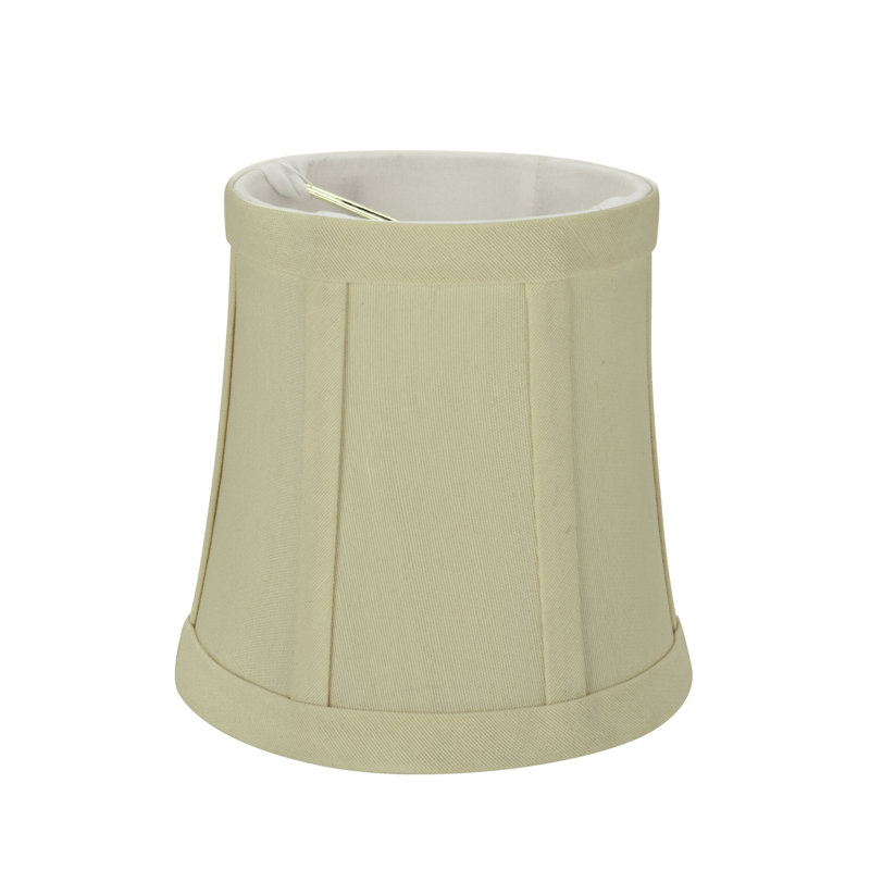 Abat-jour cloche en tissu 5 "H (denim), Beige