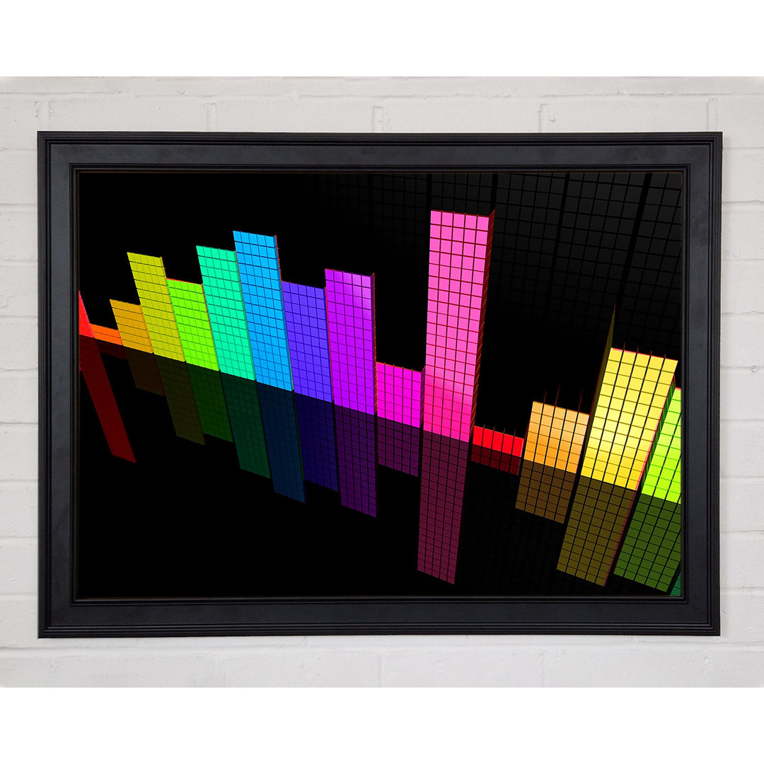 Gerahmtes Leinwandbild Colourful Equalizer