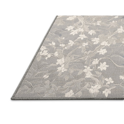 Machine Washable Gray Area Rug
