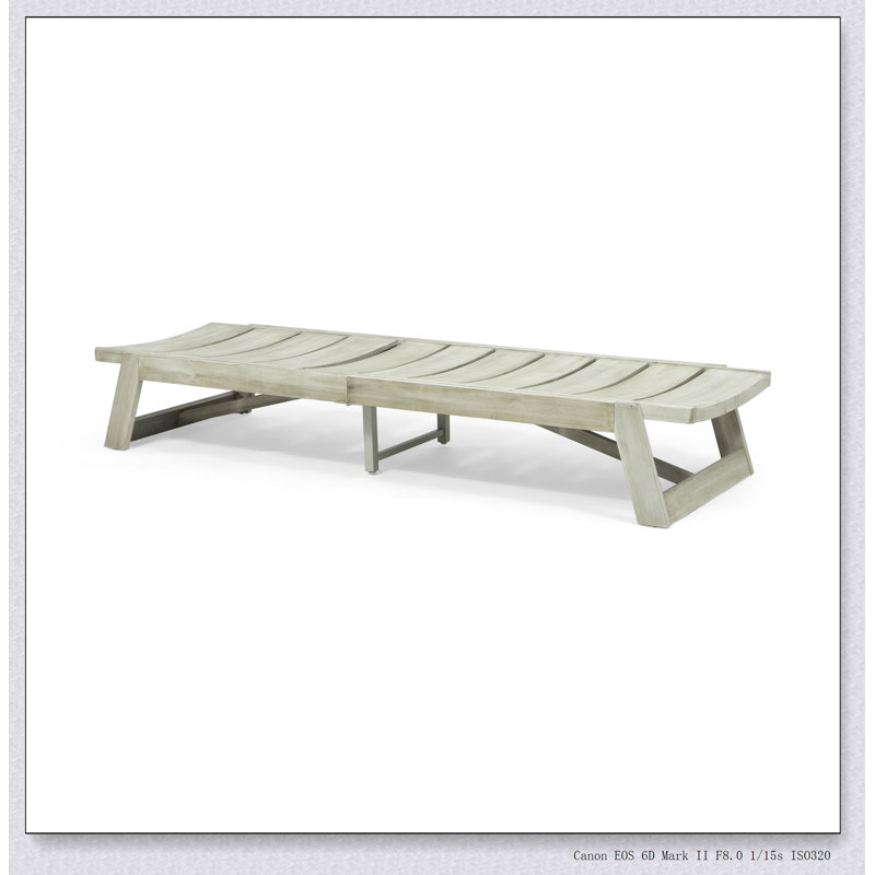 CHAISE Longe (ensemble de 2), Gris