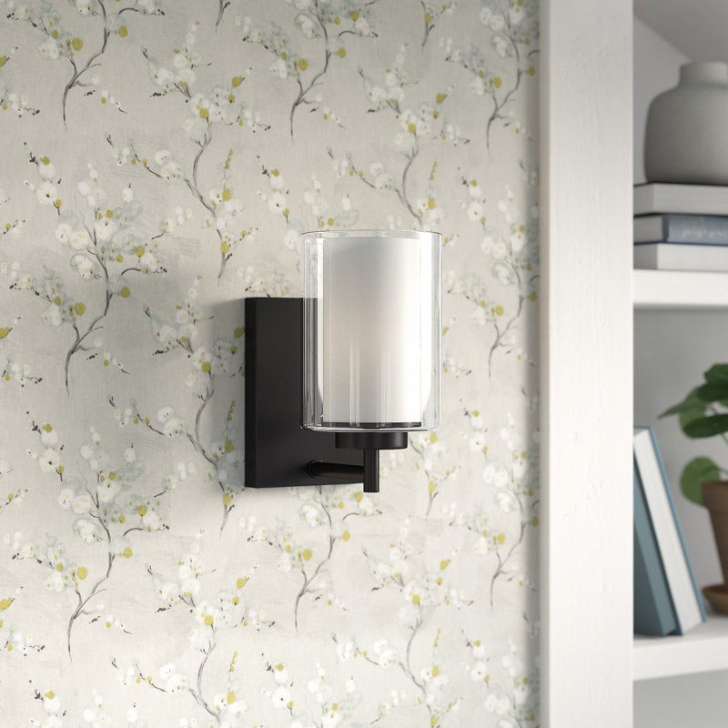 Applique murale / pour salle de bain Elmwood Park de Génération Lighting , Nickel brossé, 75 W (Ampoule non incluse)
