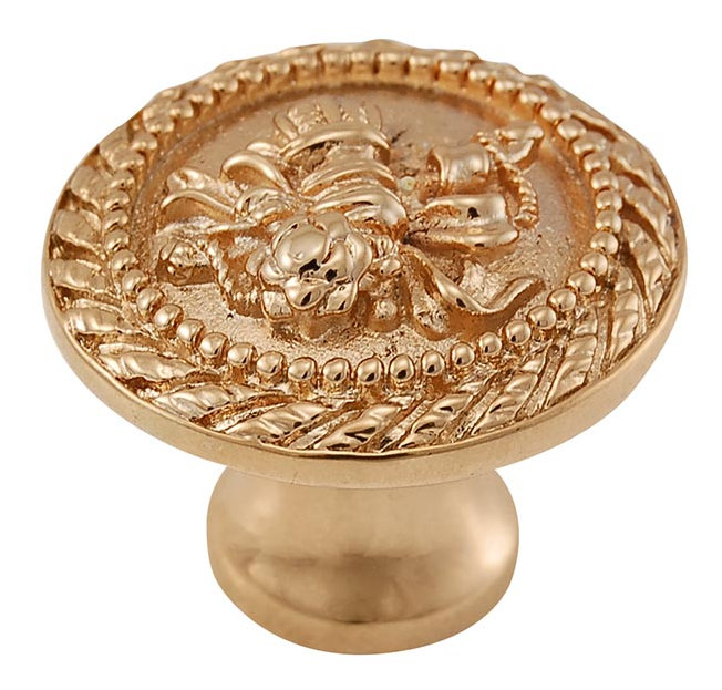 Sforza Mushroom Knob, Polished Gold