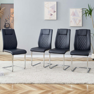 Dining Chairs With Faux Leather,Side Chairs