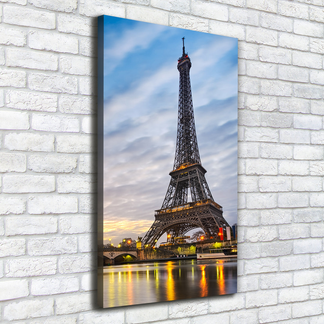 Eiffel Tower Paris - Wrapped Canvas Print