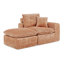 Canapé modulaire moderne de 107 po avec méridienne réversible Boucle-370747094