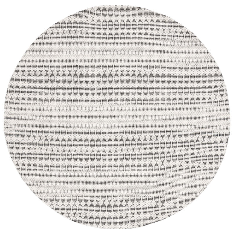 Marbella Hand Woven Performance Geometric Rug, Round 6'