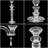 10.5 H Crytal 3-arm Tabletop Candelabra