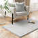 Davyn Solid Handmade Faux Fur Area Rug in Gray