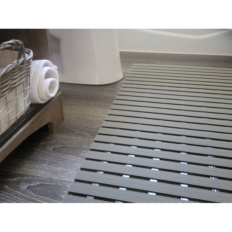 Tapis de sol en vinyle VinTread, Gris, l 2 pi x L 10 pi