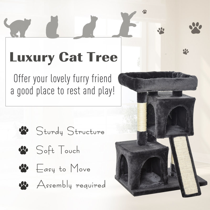 Northborough 83cm H Cat Tree, Dark Grey