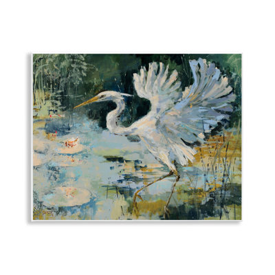 Plaque murale Heron avec ailes déployées, design par Dusza