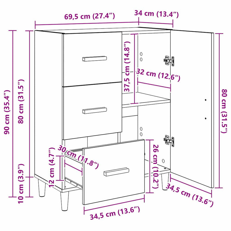 Accent Cabinet, Artisan Oak