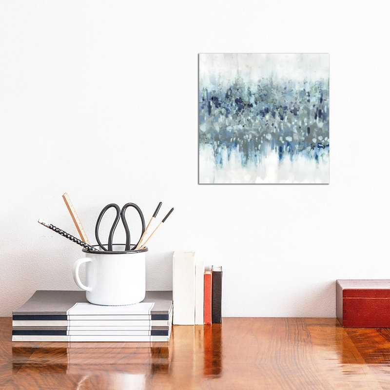 «Blue Crossing I» par Dan Meneely, reproduction d'art sur toile tendue, H 12 po x l 12 po x P 0,75 po