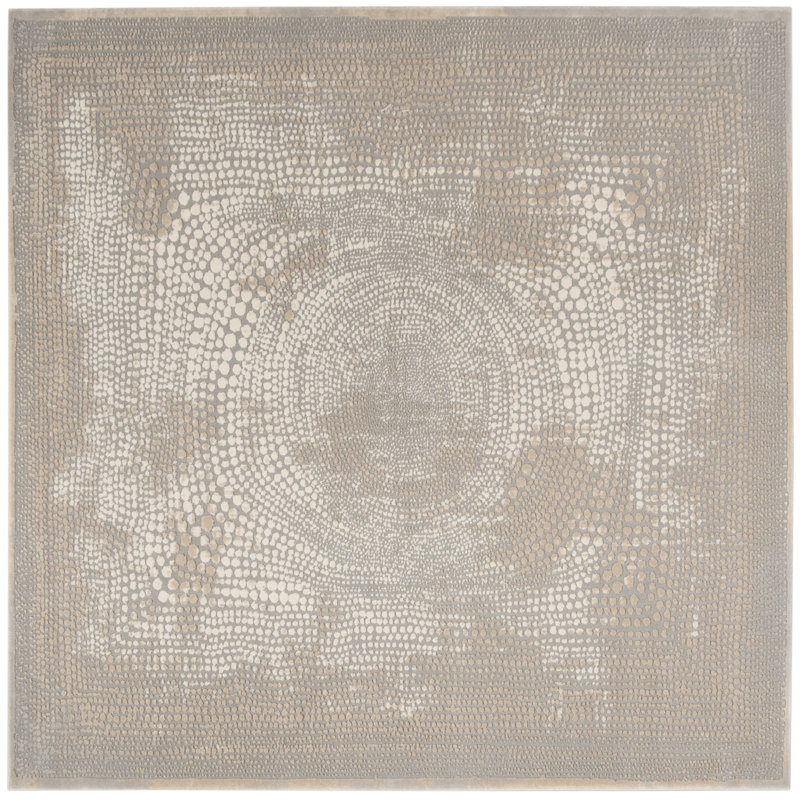 Wendi Performance Abstract Rug, Square 5'
