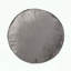 Pouf cylindrique gris étain