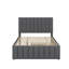 Full Size Upholstered Platform Bed With Trundle And Drawers-123690711