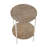 Kamryn Round Wood & Metal Modern Accent Table-256271950-256271947
