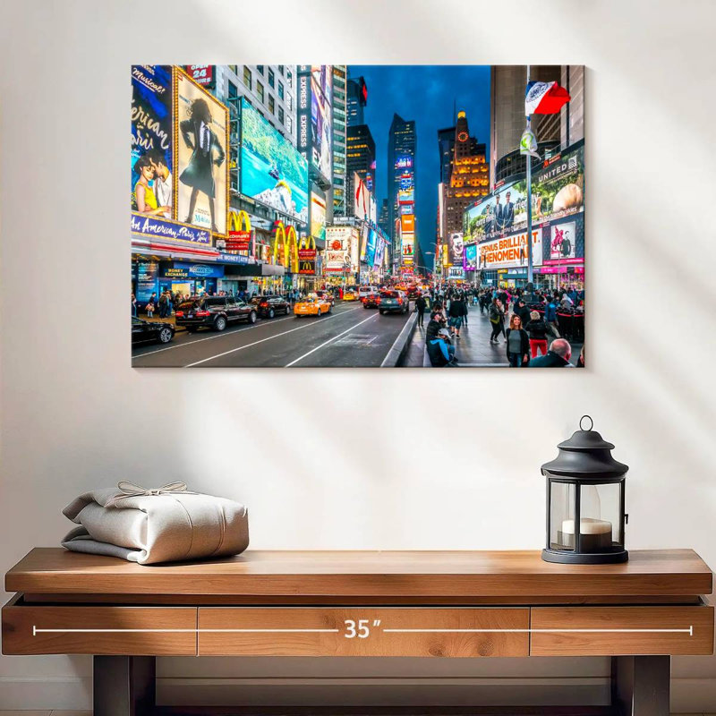 Hannes Iconic NY, Times Square, H 16 po x l 24 po