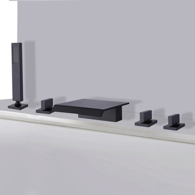 Deck Waterfall Faucet with Diverter
