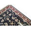 Hand-Knotted High-Quality Black and Wine Area Rug