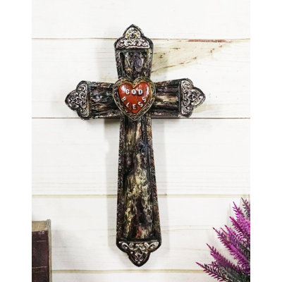 Croix murale 12 po Rustic Western