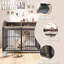 Grande cage pour chien avec roues verrouillables-1407936812