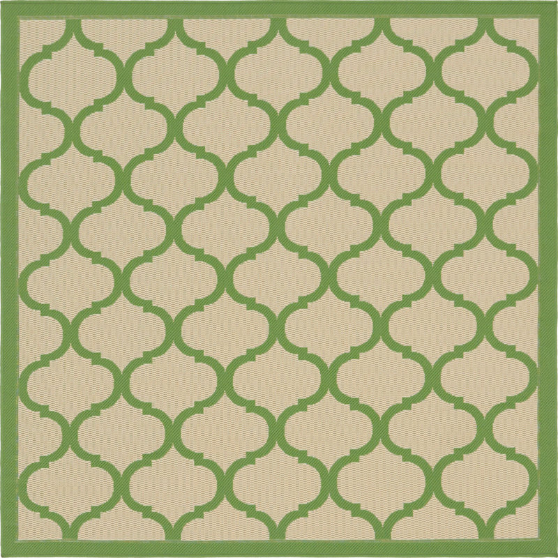 Timmons Geometric Indoor / Outdoor Rug, Square 6'1"