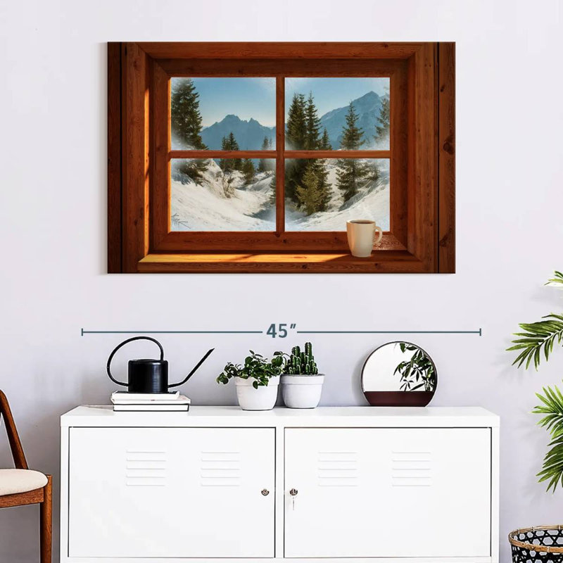 Lilie Winter Window View, 26" H x 39" W