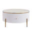 Table basse moderne avec 2 grands tiroirs de rangement Modern (table basse incluse, sans chaises)