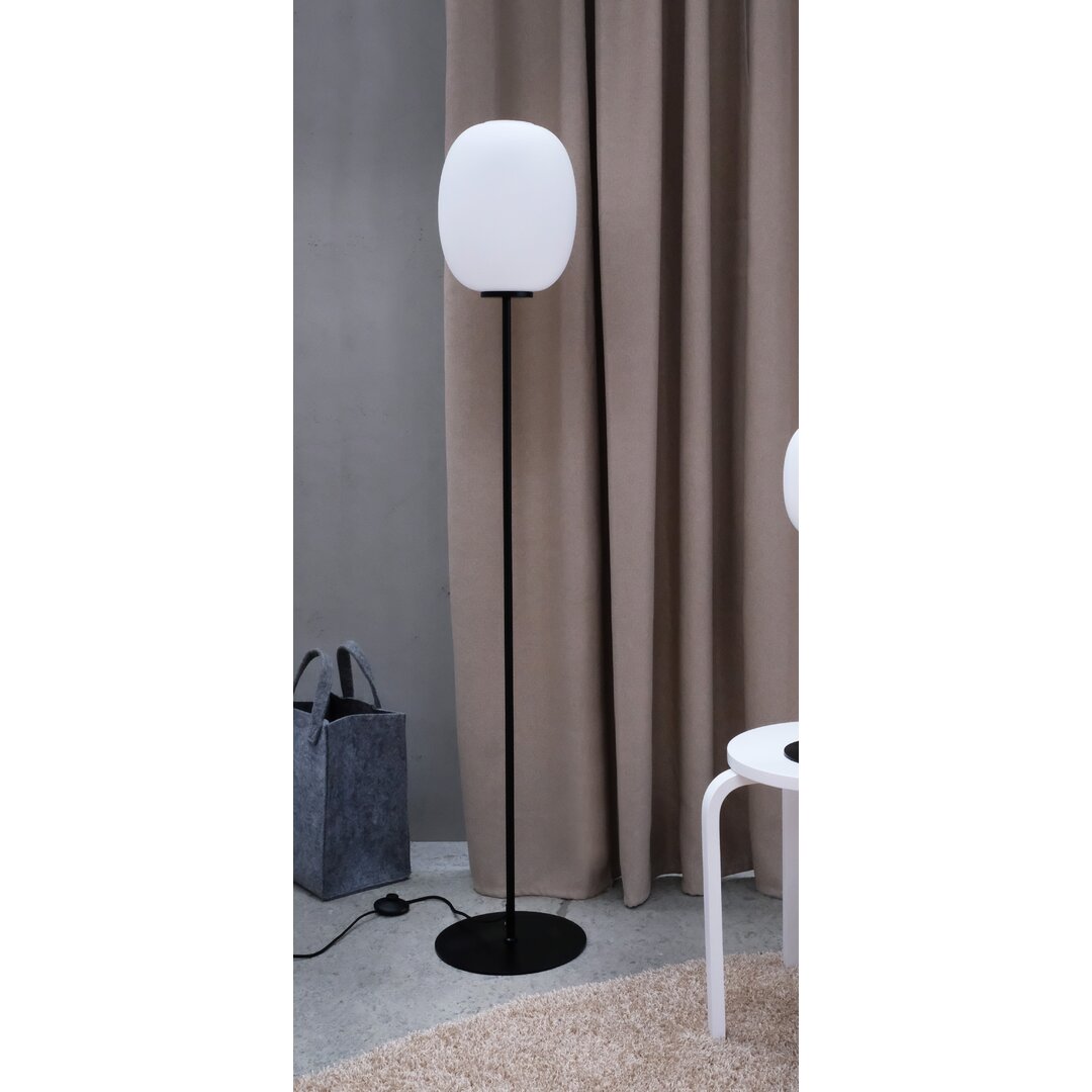 160 cm Säulenlampe Opal