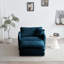 Fauteuil d'appoint moderne avec repose-pieds, fauteuil club en chenille et fauteuil de lecture pour chambre à coucher-1976542852-1976542856