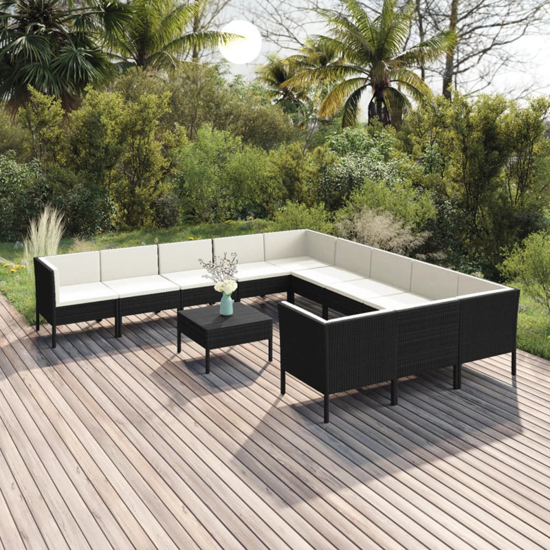 12 Piece Sectional Seating Group with Cushions