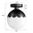 7.87" W 1-Light Globe Semi Flush Mount-756108194