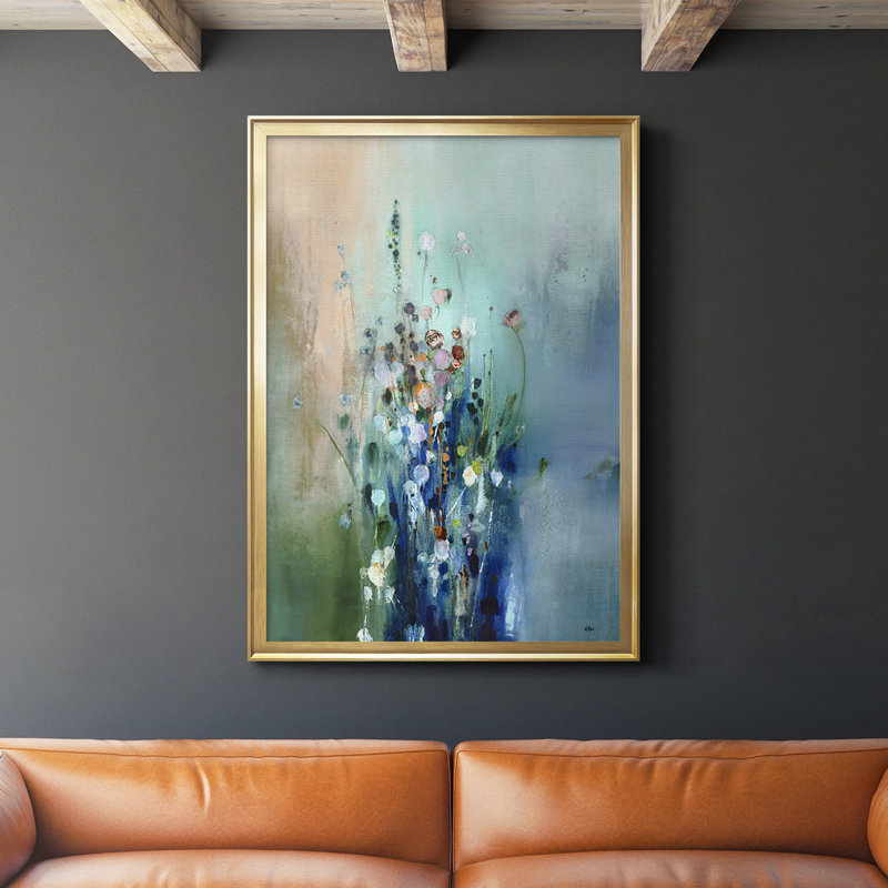" Current Air II ", Gold, 42.5" H x 30.5" W x 1.25" D