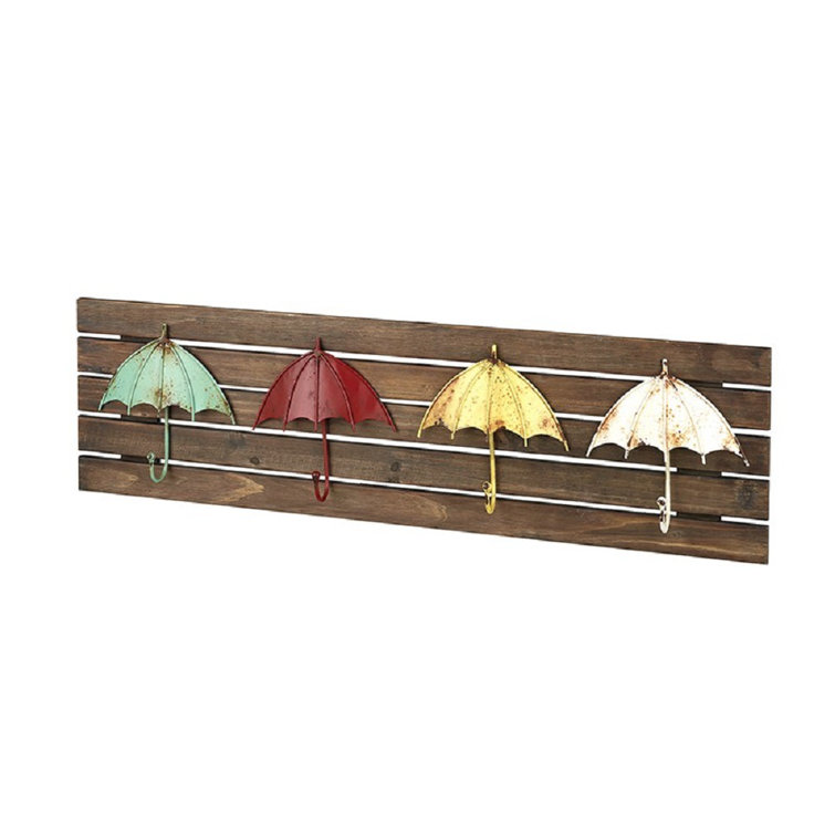 Boylan Display Rack Brambly Cottage Boylan Wall 4 - Hook Wall Mounted Coat Rack | Wayfair.co.uk