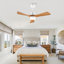 Ventilateur de plafond moderne chaud 42 pouces avec 3 lumières à DEL à intensité variable et 3 lumières à DEL réglables avec moteur à DEL-319930494-319930493-319930490