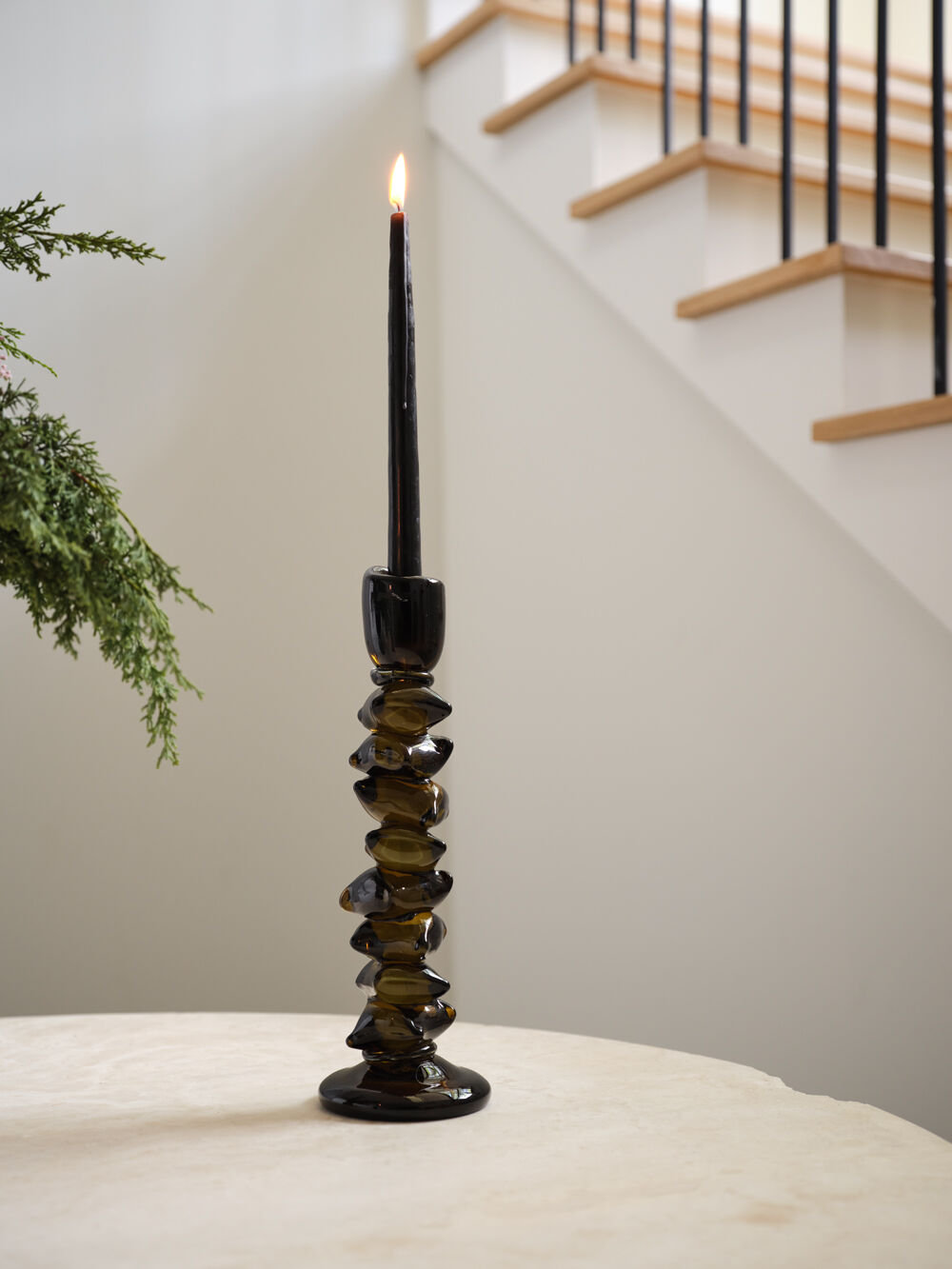 Candlestick Holder, 13.50" H x 4.50" W x 4.50" D