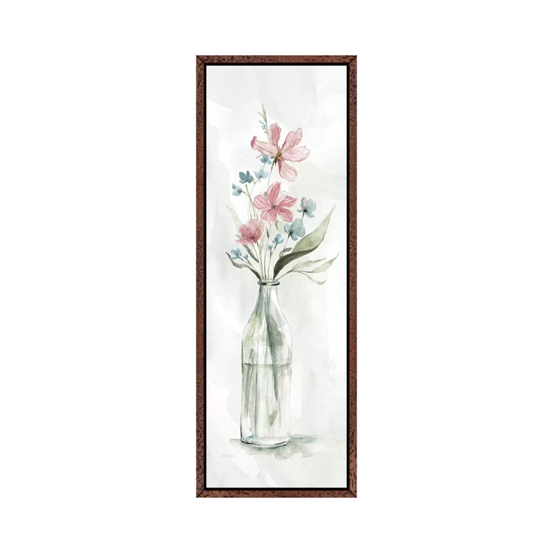 Country Charm I by Domonique Brown - Panoramic Painting on Canvas, Classic Brown Wood Framed, 152.4 cm H x 50.8 cm W