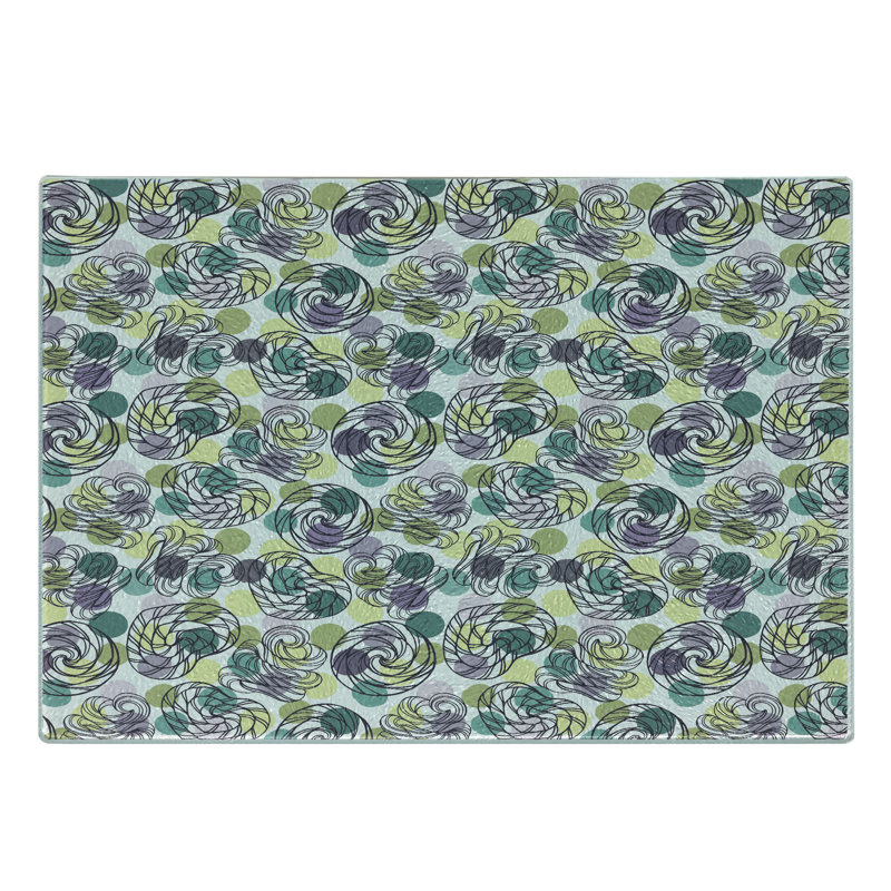 Multicolore planche à découper en verre trempé Ambesonne