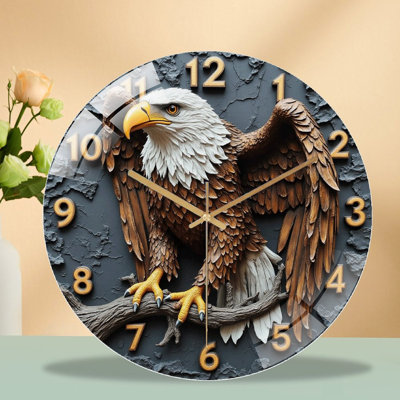 Horloge murale aigle 2 po