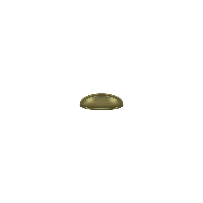 Cup / Bin Pull, Antique Brass